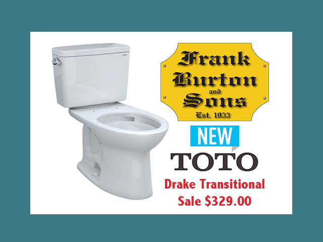 NEW TOTO® Perfection by Design Drake Transitional Toilet